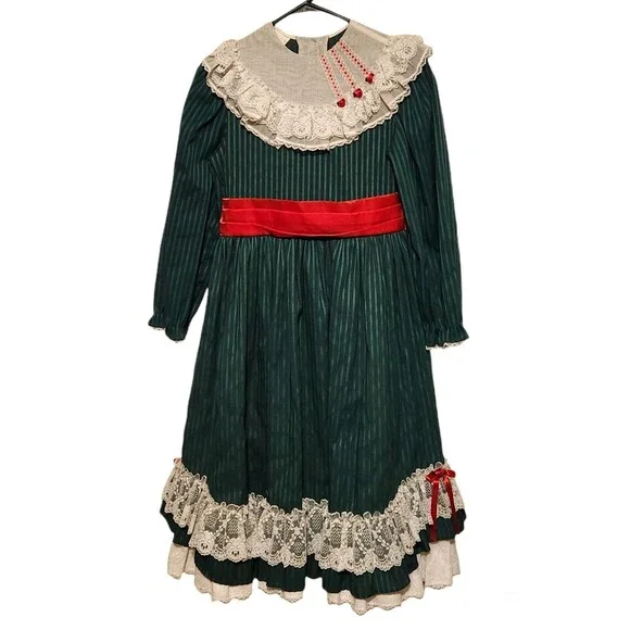 Mini World | Dresses | Mini World Dress Green Stripe Red Sash Petticoat Lace Girls Size 2 Made In Usa | Poshmark Mini World | Dresses | Mini World Dress Green Stripe Red Sash Petticoat Lace Girls Size 2 Made In Usa | Poshmark